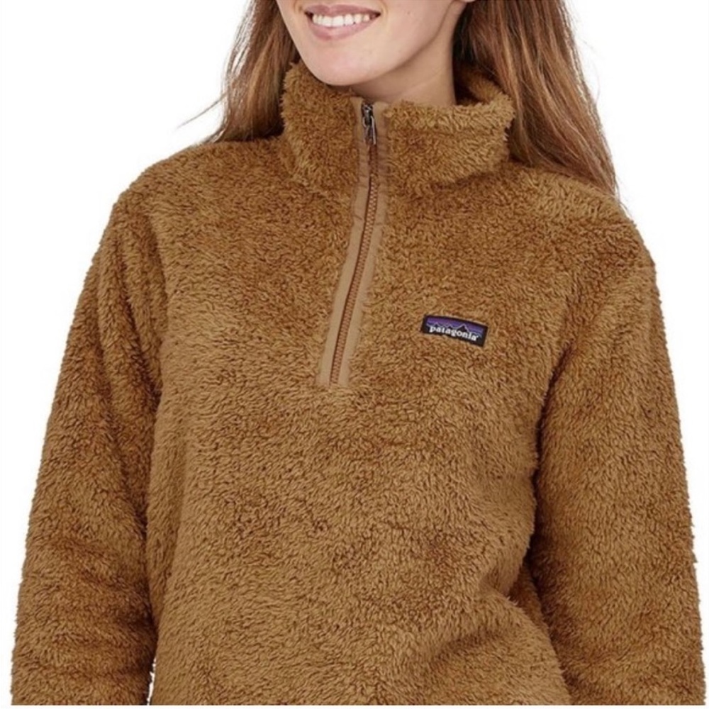 Patagonia Fleece 1/4 Zip Size XS Beech Brown